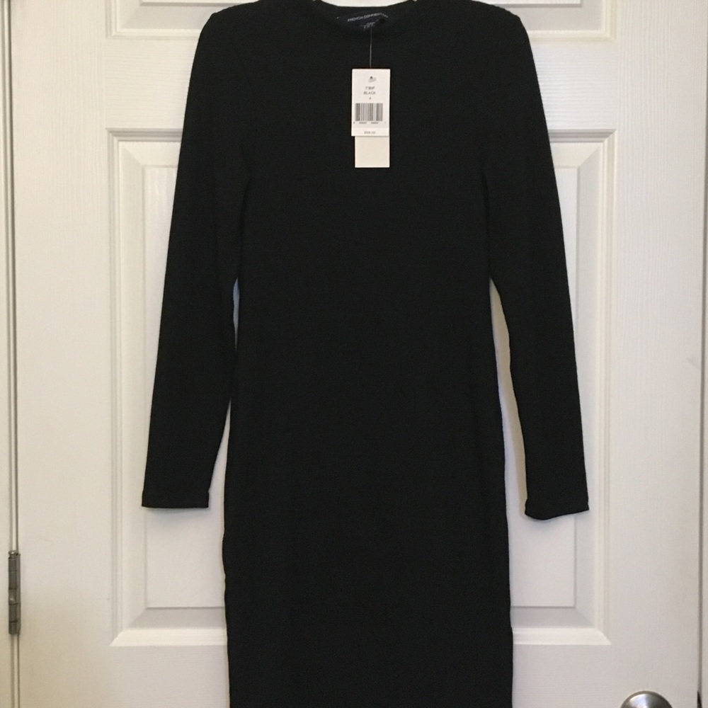 NWT French Connection Black Sweater Dress